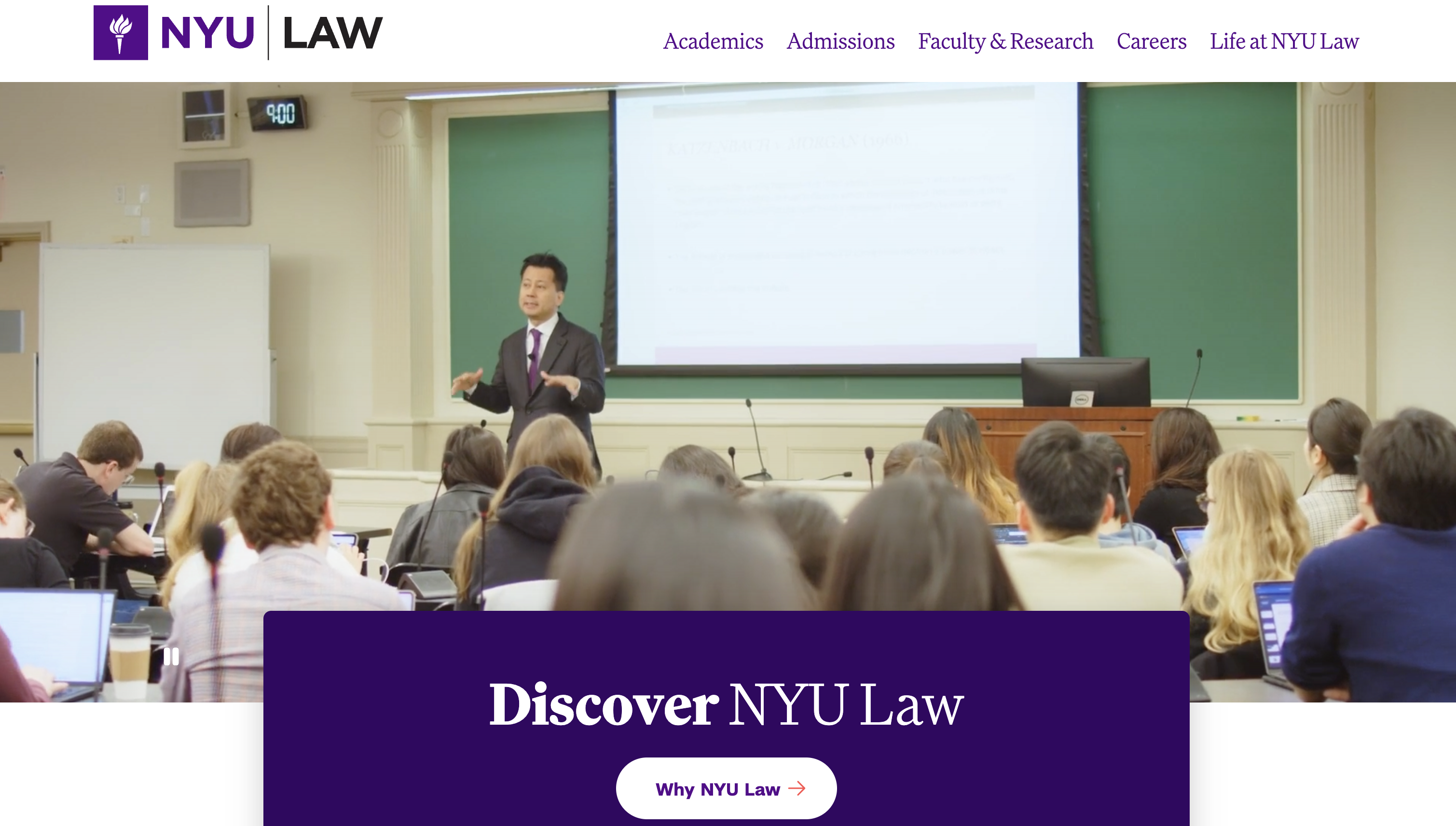 NYU Law web redesign